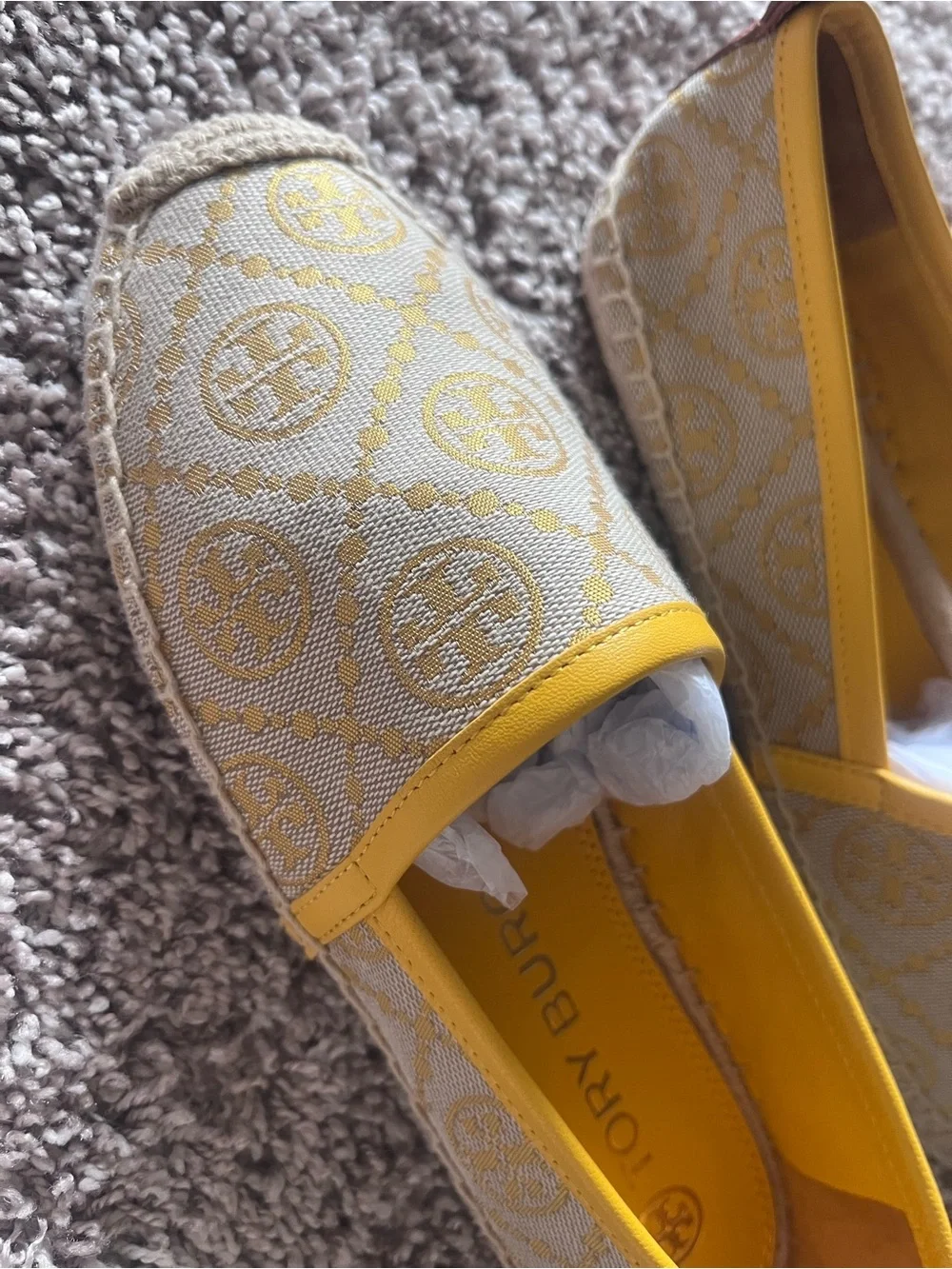 NWOB Tory Burch Jacquard Espadrille Flats - Picture 3 of 4